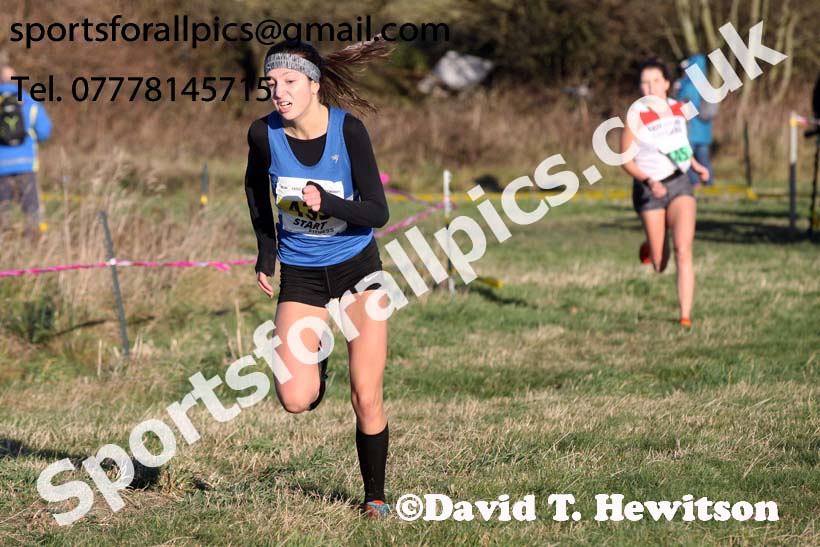 Womens under-17s and under-20s North Eastern Cross Country, 2018 Northern Cross Country Champs., Wrekenton, Gateshead. Photo:  David T. Hewitson/Sports for All Pics
